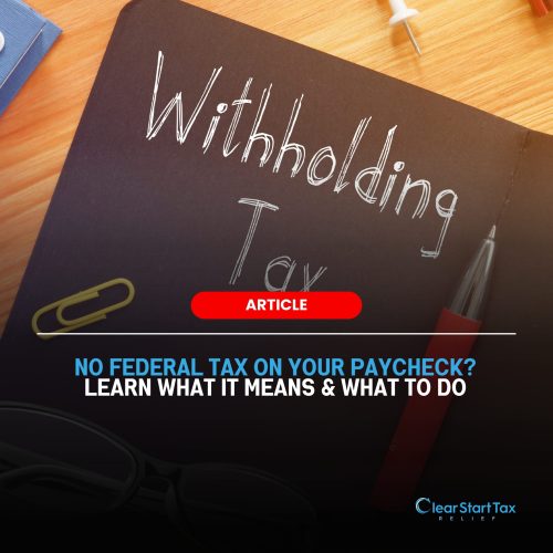 Why Is There No Federal Withholding on My Paycheck Why Is There No Federal Withholding on My Paycheck